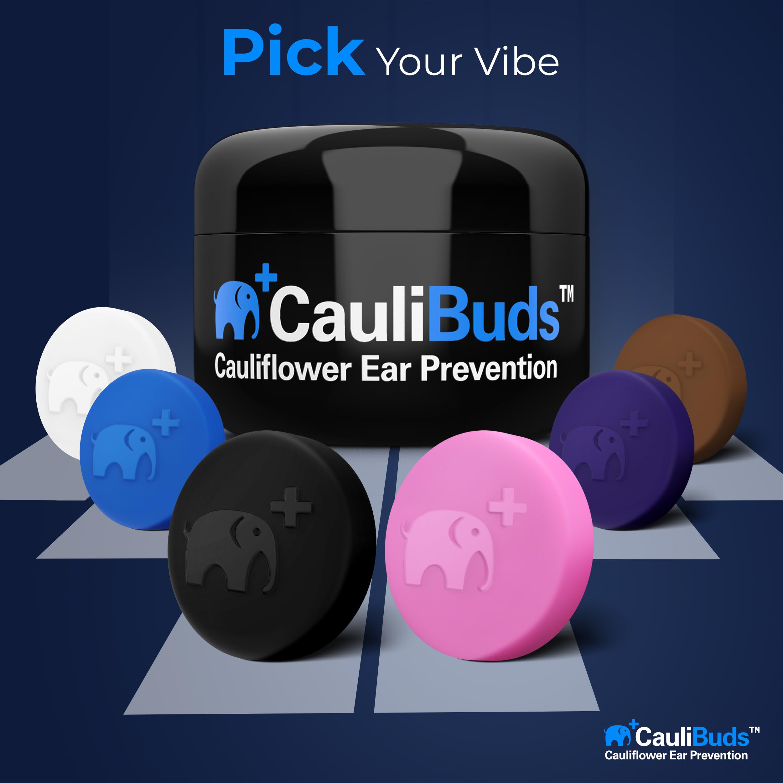 CauliBuds – aimant oreille chou-fleur, design compact pour rugby