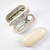 Boîte lentilles 2 en 1 portable pour rangement rapide et hygiène