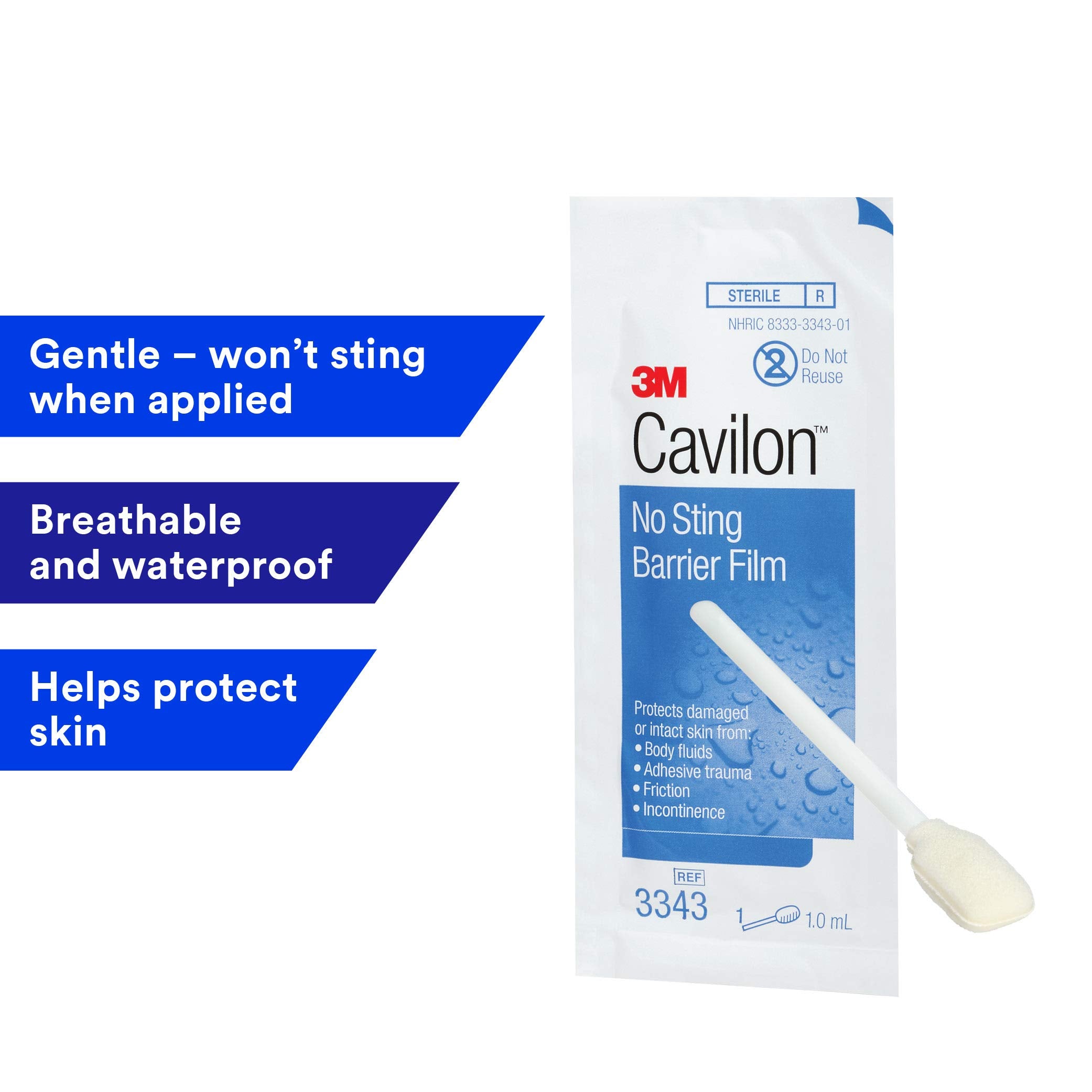 Cavilon barrière transparente: séchage rapide et observation continue de la peau.