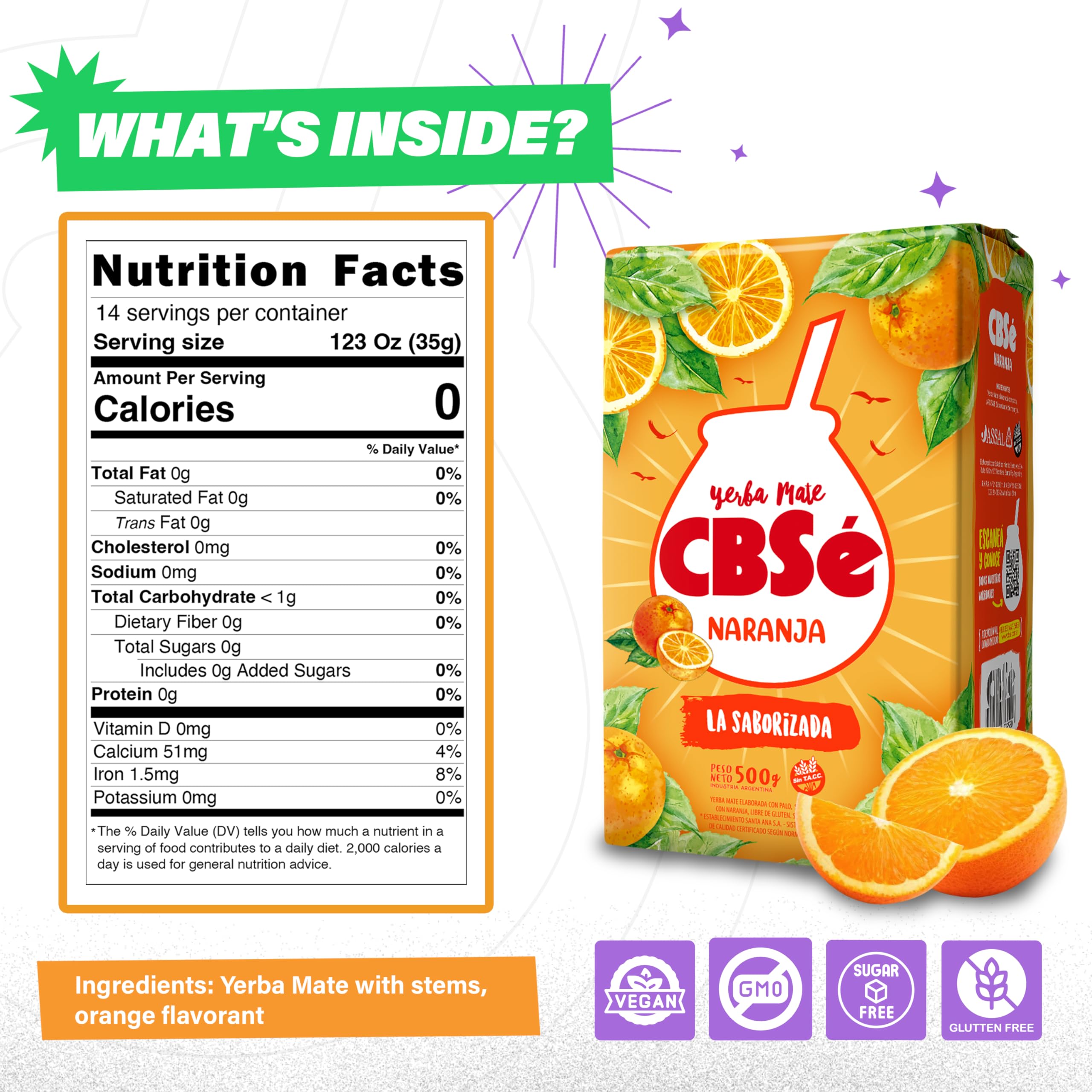 CBSé Yerba Mate Orange – arôme d'orange généreux et énergie naturelle en tasse