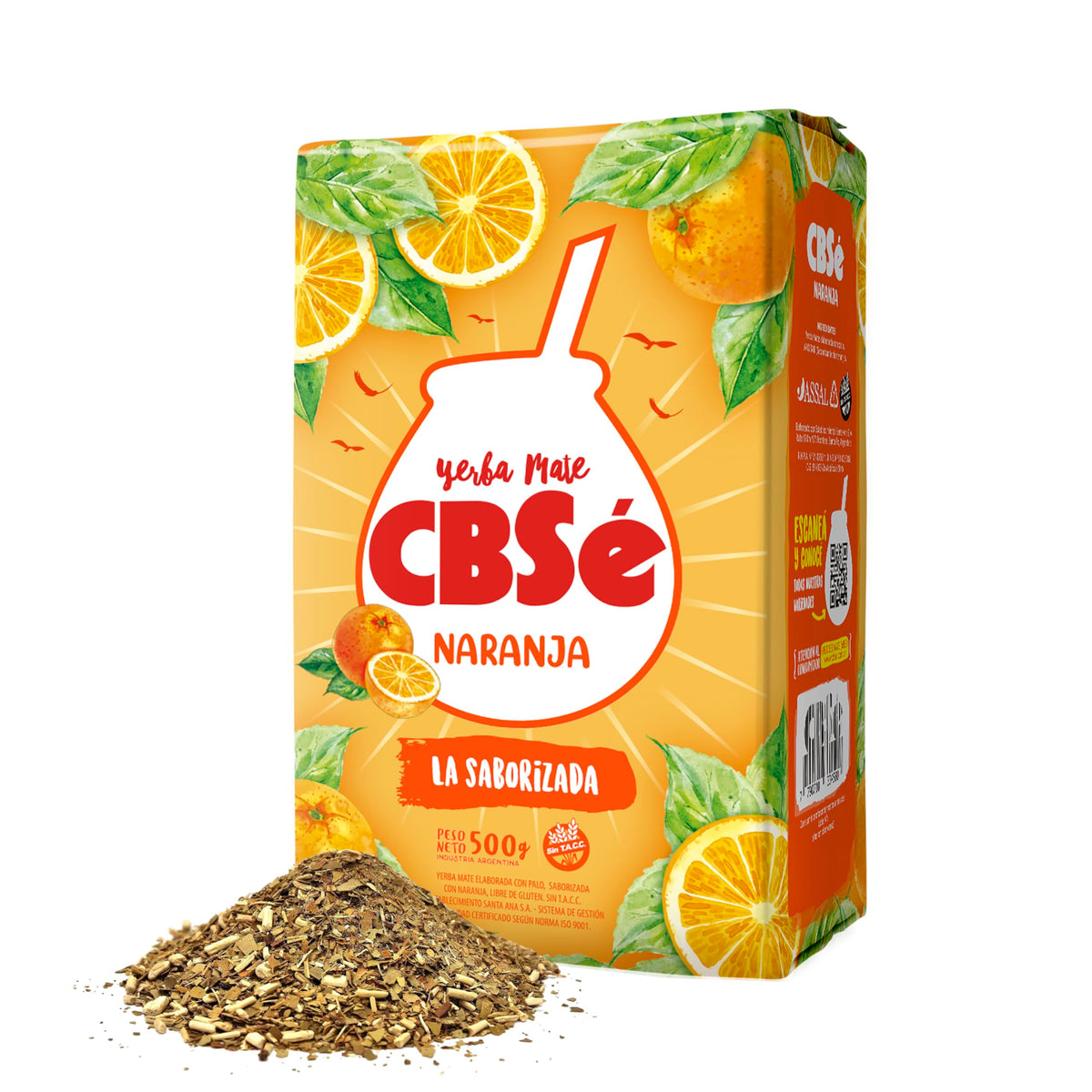 CBSé Yerba Mate Orange – feuilles libres pour infusion naturelle et energisante