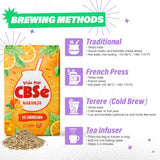 CBSé Yerba Mate Orange – tasse infusion prête pour boisson rafraîchissante