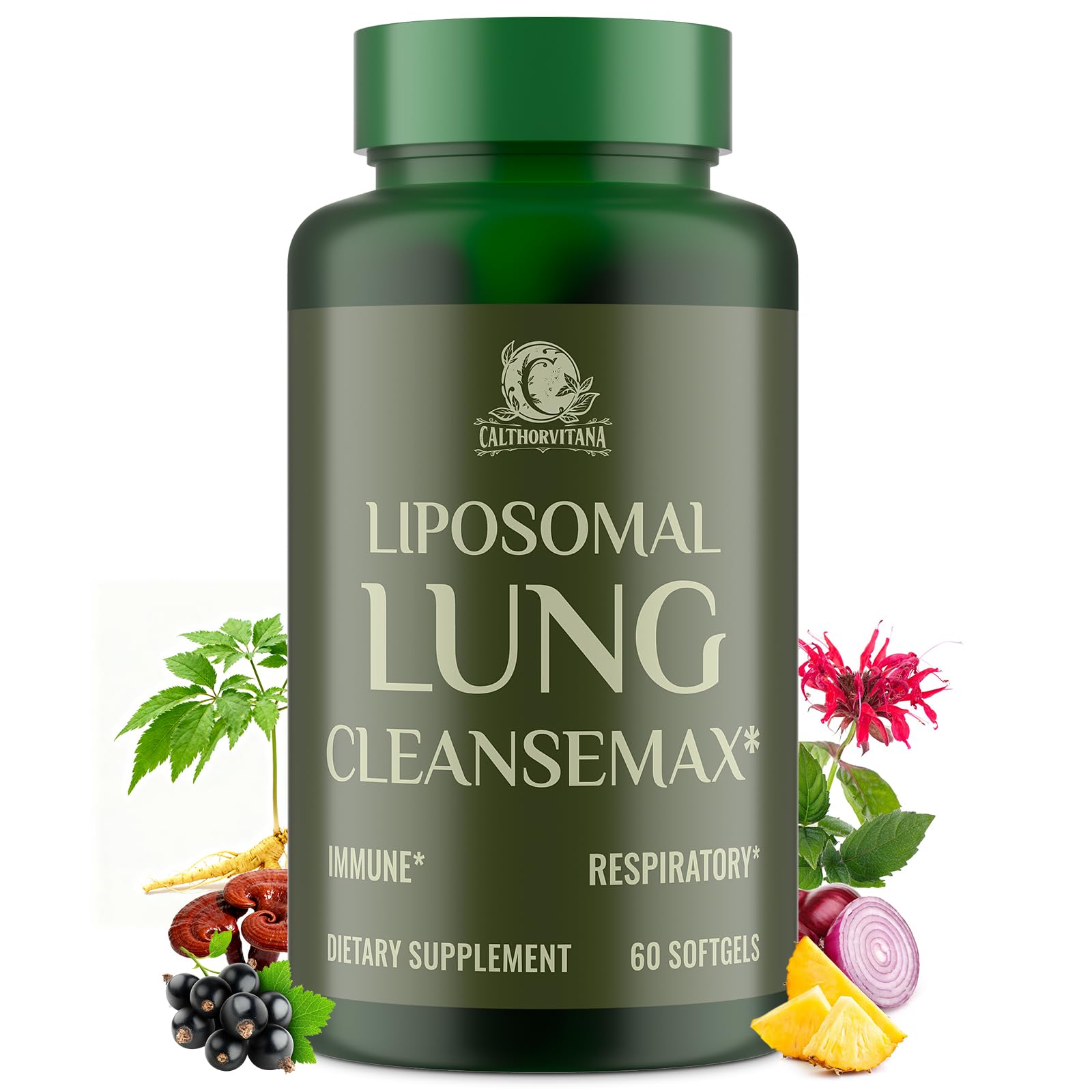 CCalthorvitana Liposomal Poumons Bouteille: soutien potentiel au confort respiratoire au quotidien.