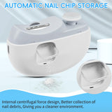 CCDobbs Rangement des débris d'ongles pour un nettoyage rapide.