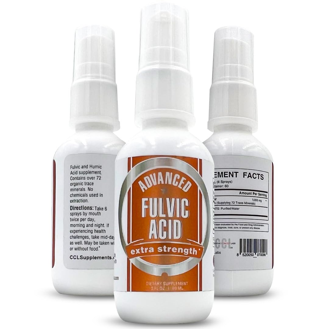 CCL Supplements – bouteille spray fulvique et humique offrant des minéraux essentiels