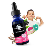 Emballage Cedar Bear Detox Enfants de 60 ml, facile à transporter.