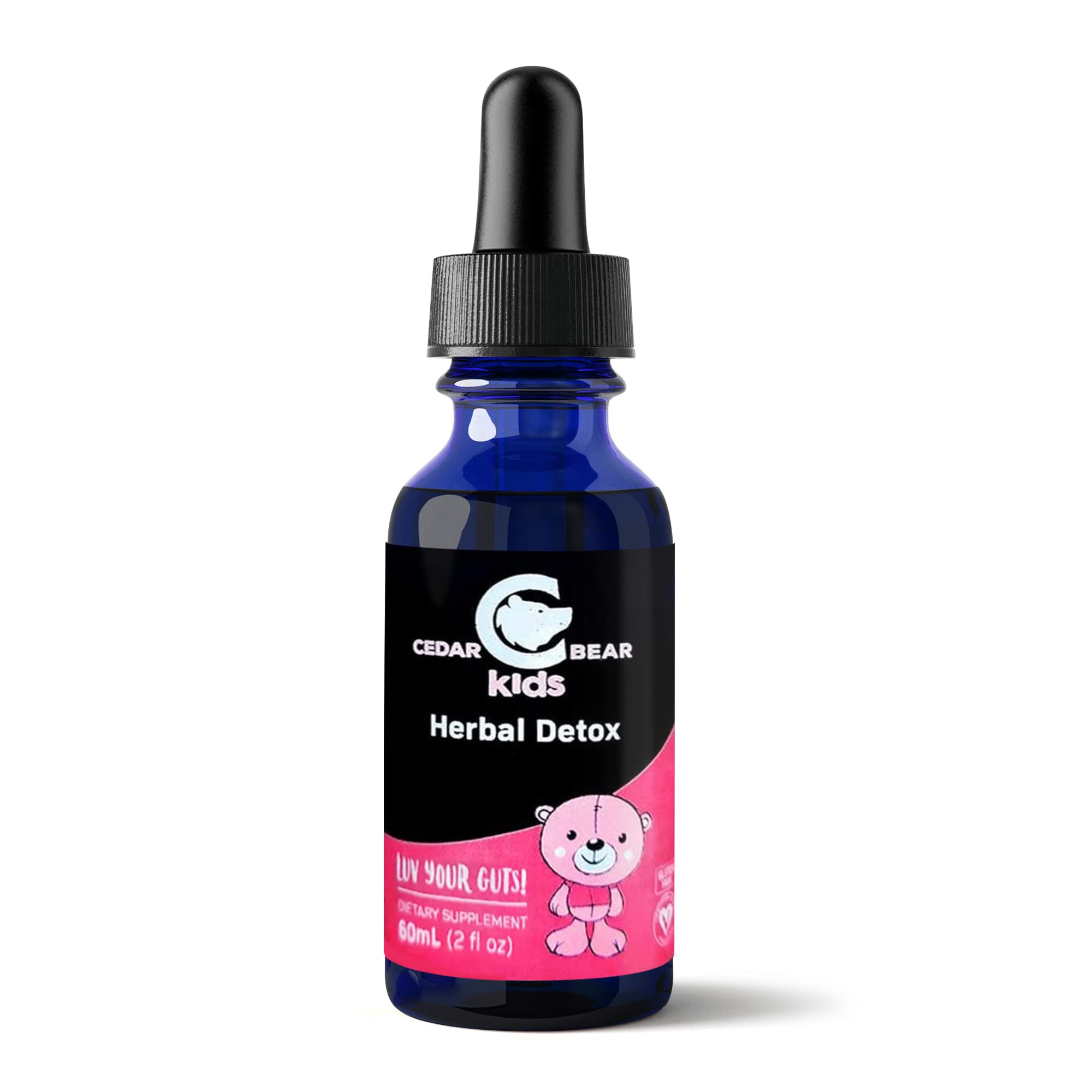Cedar Bear Detox Enfants : flacon liquide facile à doser, usage quotidien.