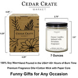CEDAR CRATE MARKET - Bougie fabriquée aux États‑Unis, emballage prêt à offrir.