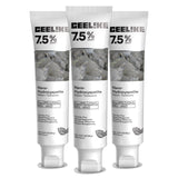 Dentifrice CEELIKE hydroxyapatite 7,5% – texture crèmeuse pour un brossage doux.