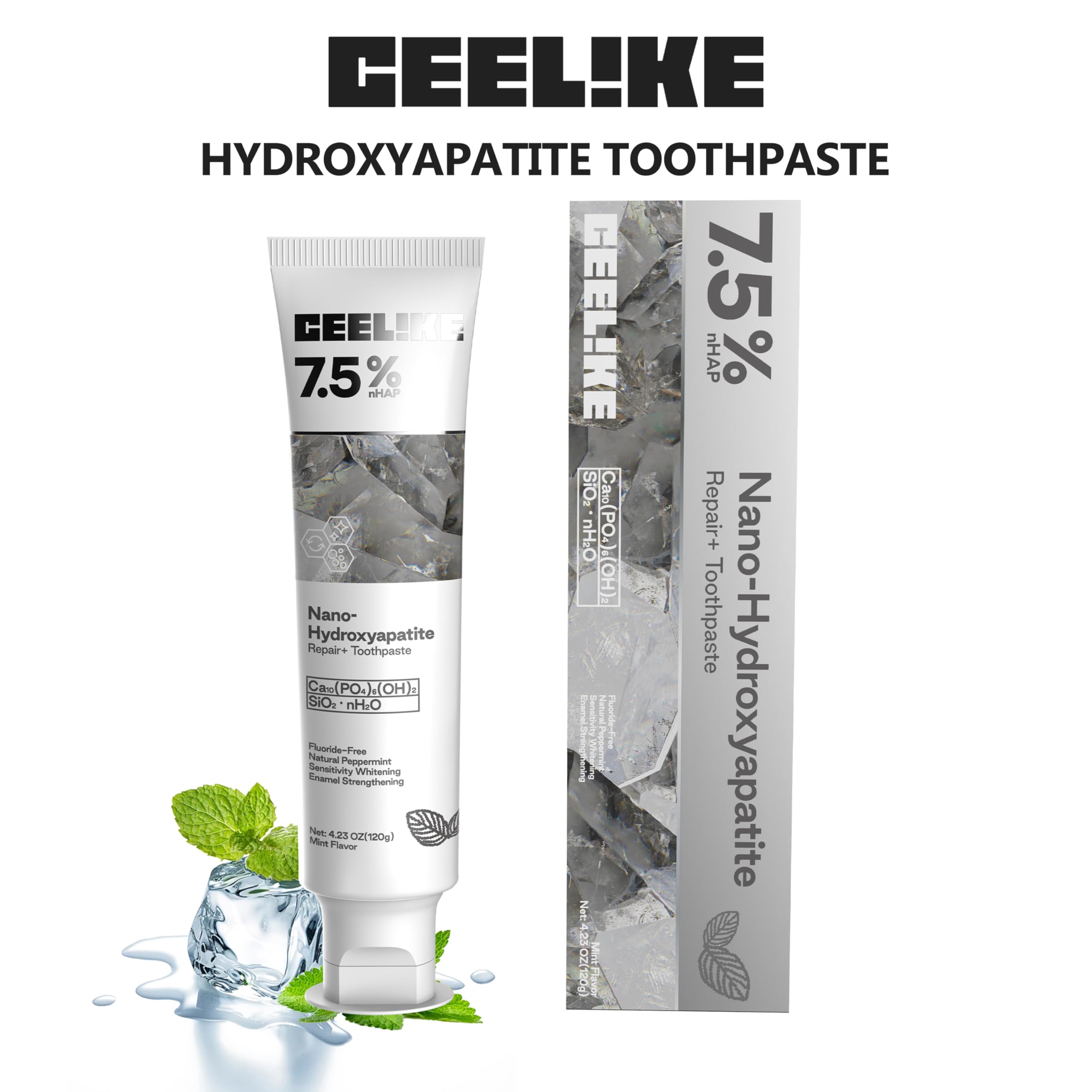 Dentifrice CEELIKE sans fluorure – fraîcheur durable après chaque brossage.