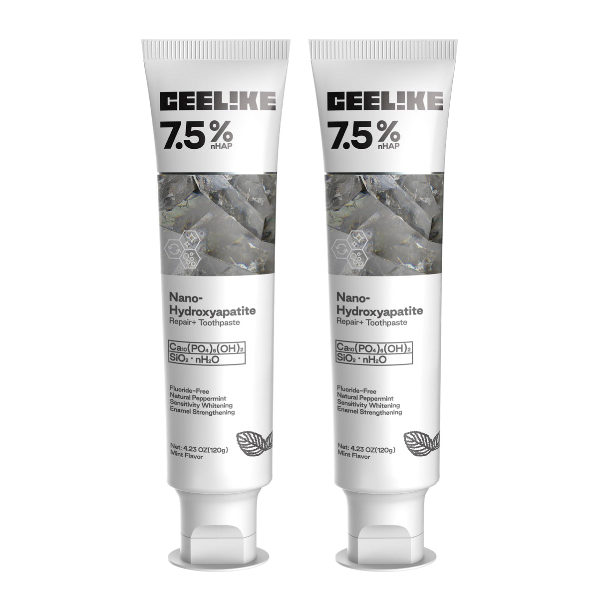 CEELIKE pâte hydroxyapatite 7,5% emballage 120 g: soin quotidien naturel.
