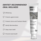 CEELIKE pâte hydroxyapatite 7,5% tube ouvert: moment de brossage agréable et efficace.