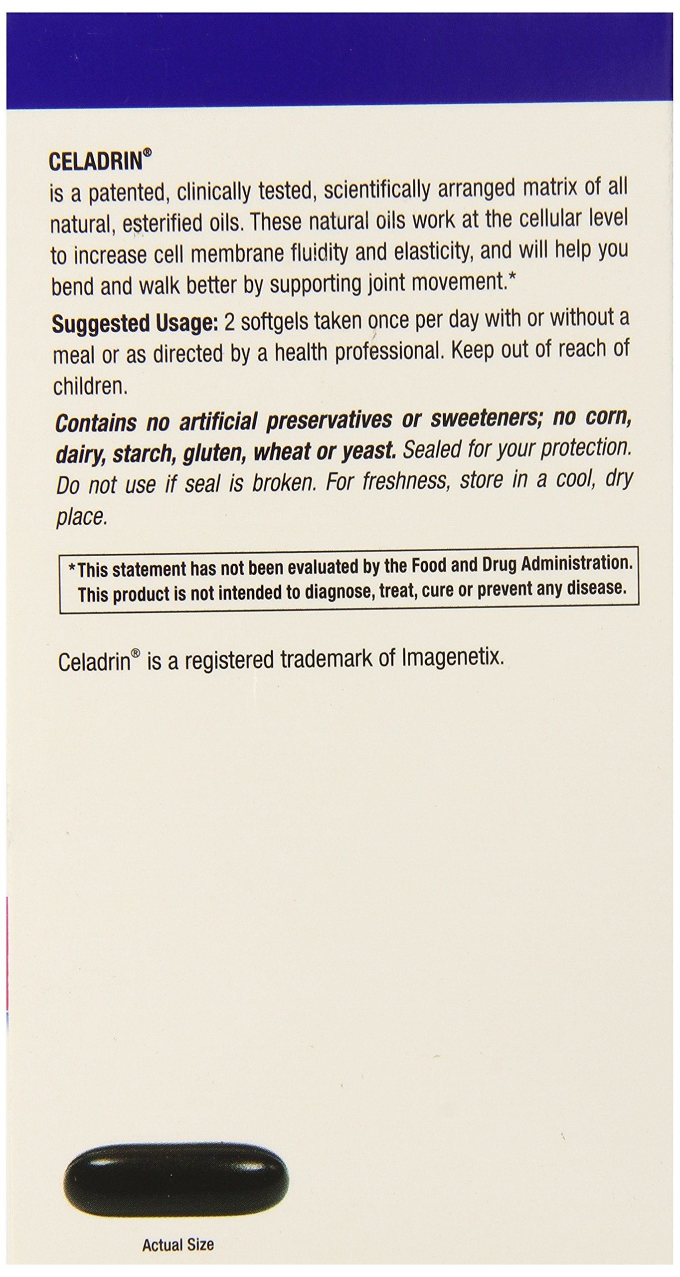 Celadrin: gélules softgels pour un mouvement quotidien facilité