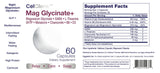 Emballage CELCLENE Magnesium Glycinate+ mettant en avant l’absence de sucre et d’additifs artificiels.