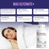Étiquette CELCLENE Magnesium Glycinate+ sur la bouteille, design clair et information clé.