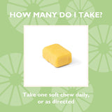 Celebrate Bariatric Calcium citrate citron: étiquette lisible et absence de sucre.