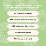 Gommes Celebrate Bariatric Calcium Citrate format pratique en déplacement