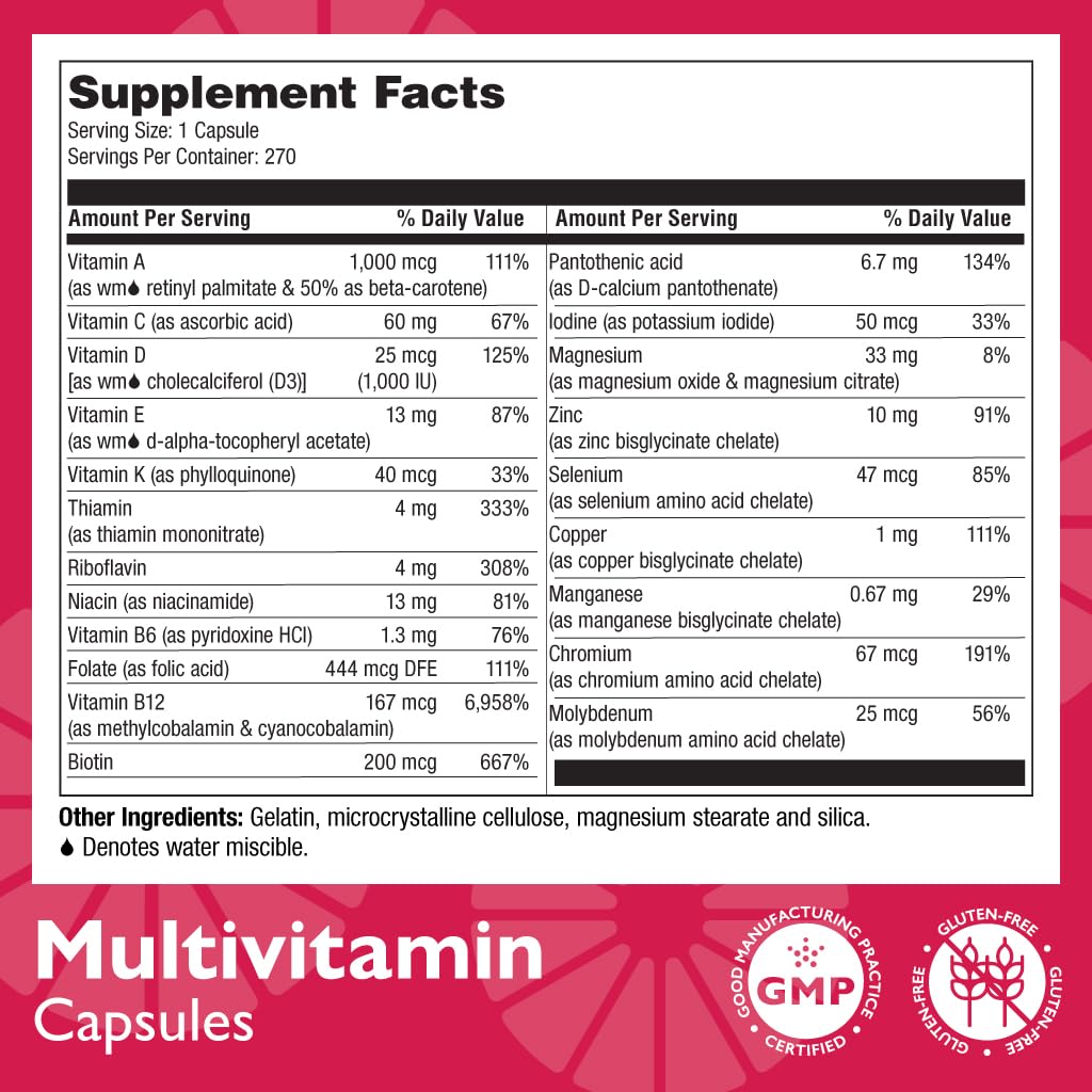 Celebrate Bariatric Multivitamine sans fer: flacon pratique favorisant une routine quotidienne.