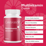 Celebrate Vitamins – capsules faciles à avaler pour une routine quotidienne.