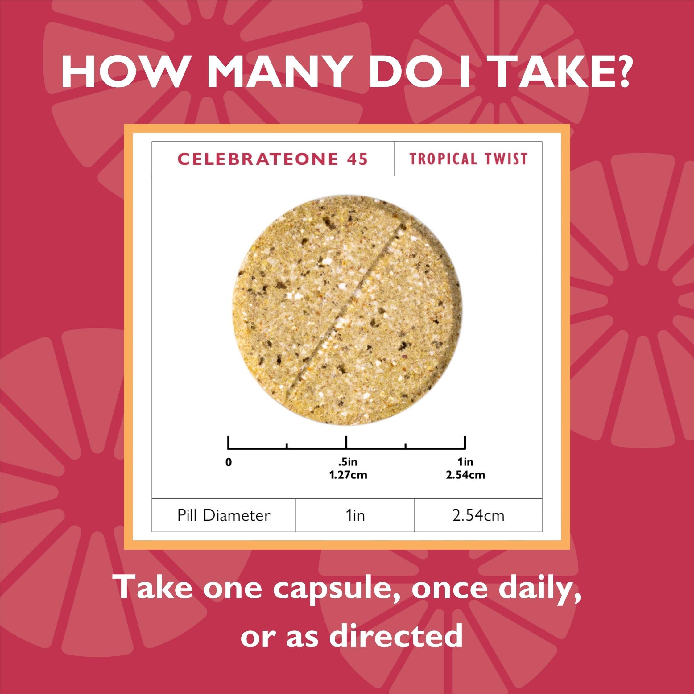 CelebrateONE étiquette claire indiquant nutriments et absence de gluten.