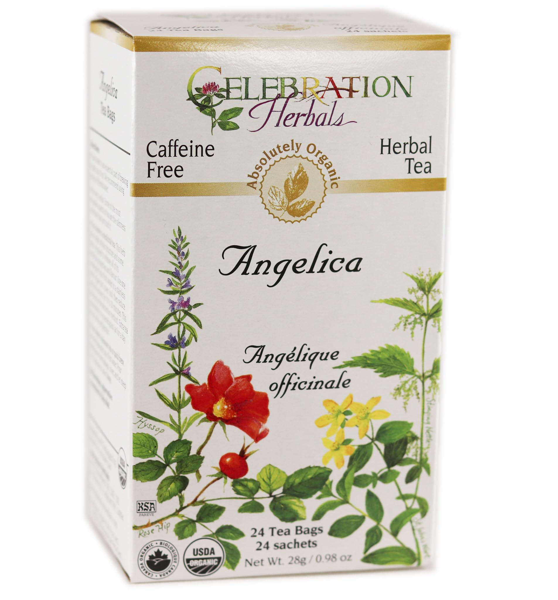 Celebration Herbals Angelique Organique, sachets d infusion pratiques et aromatiques