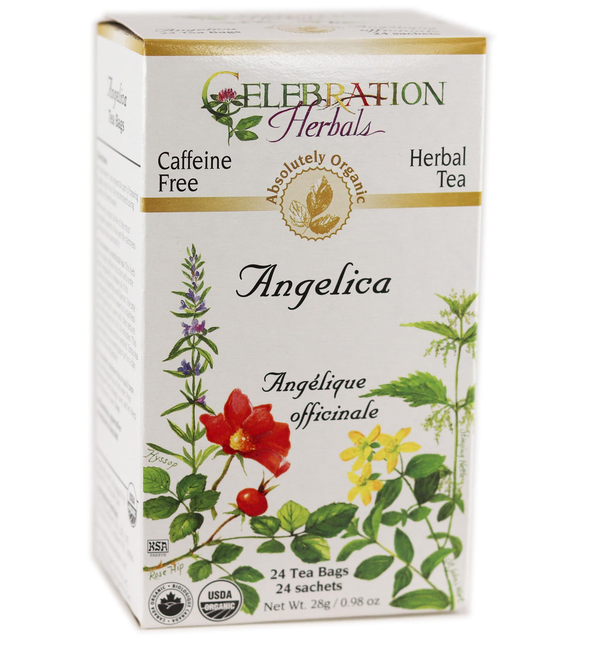 Celebration Herbals Angelique Organique, sachets d infusion pratiques et aromatiques