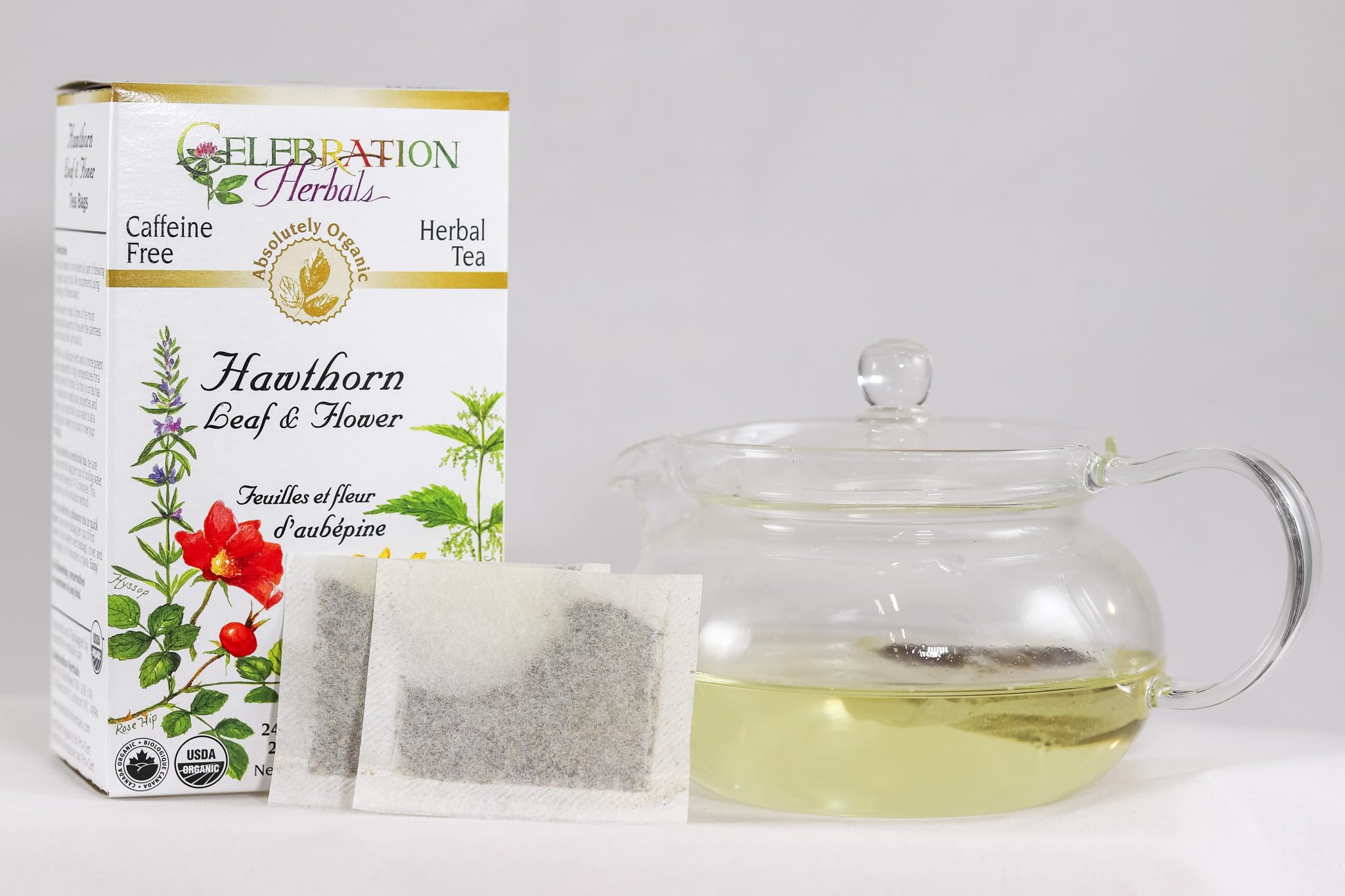 Sachets Celebration Herbals bio dévoilent une infusion claire et parfumée.