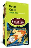 Infusion rapide du thé vert décaféiné Celestial Seasonings, couleur apaisante en quelques minutes.