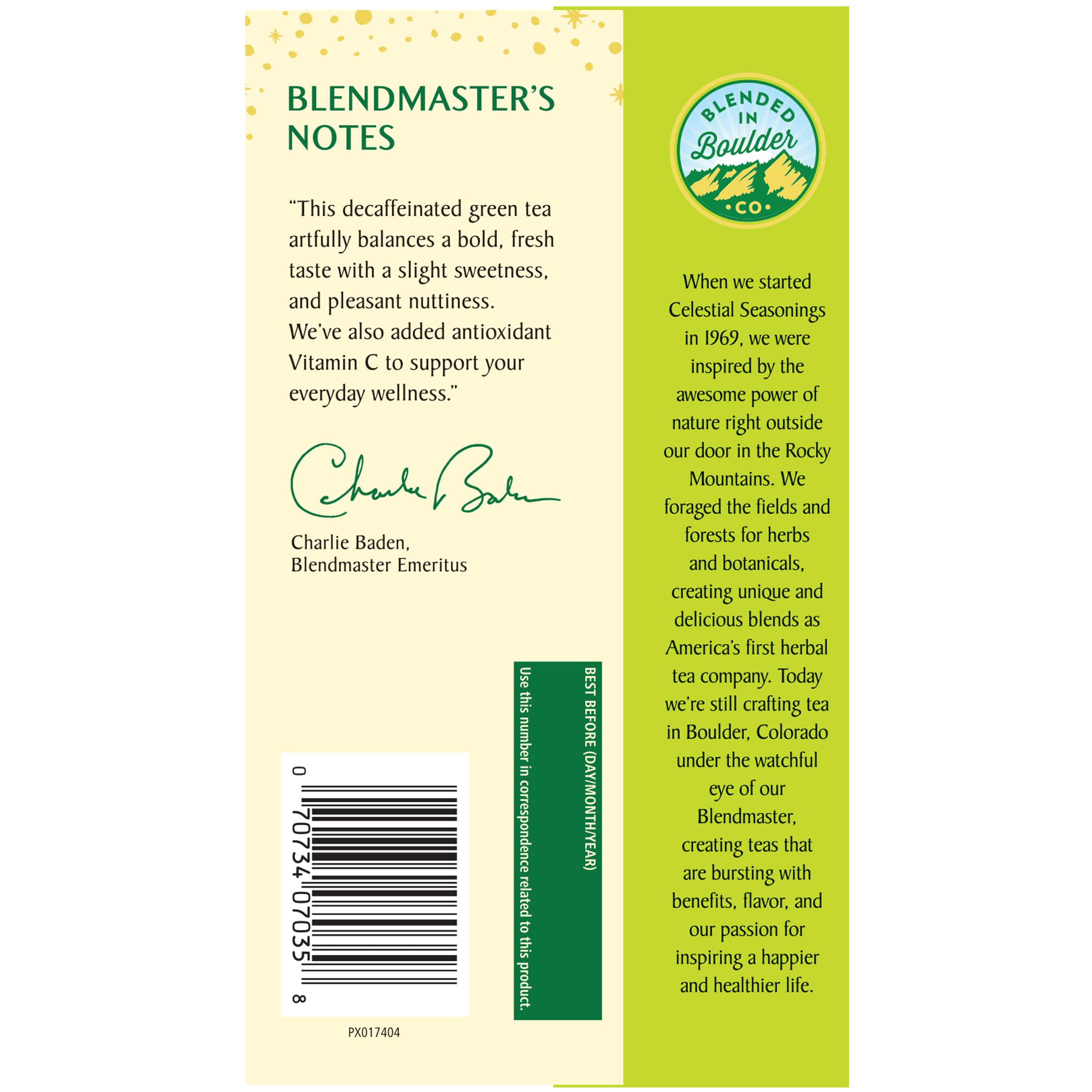 Sachets sans ficelle Celestial Seasonings, pratique et propre.