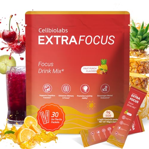 Cellbiolabs Concentration Optimale – sachets portables pour concentration soutenue.