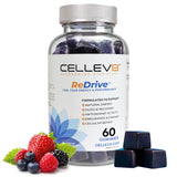 Cellev8 ReDrive gommes – bouteille et énergie quotidienne avec goût framboise