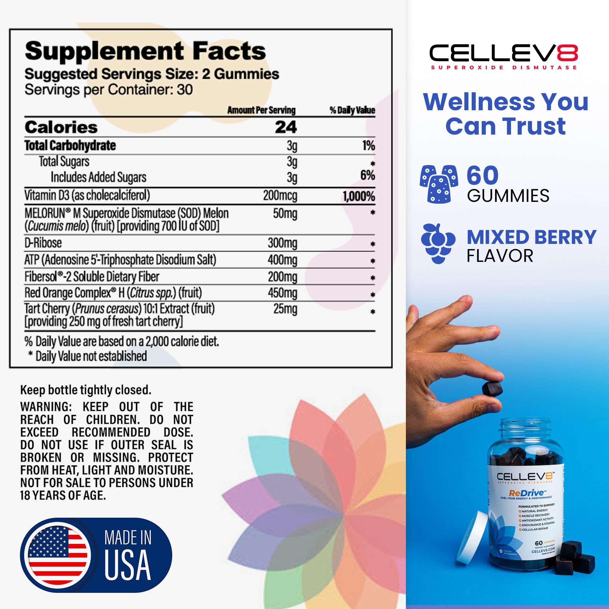 Cellev8 ReDrive – soutien potentiel à l’endurance lors d’activités
