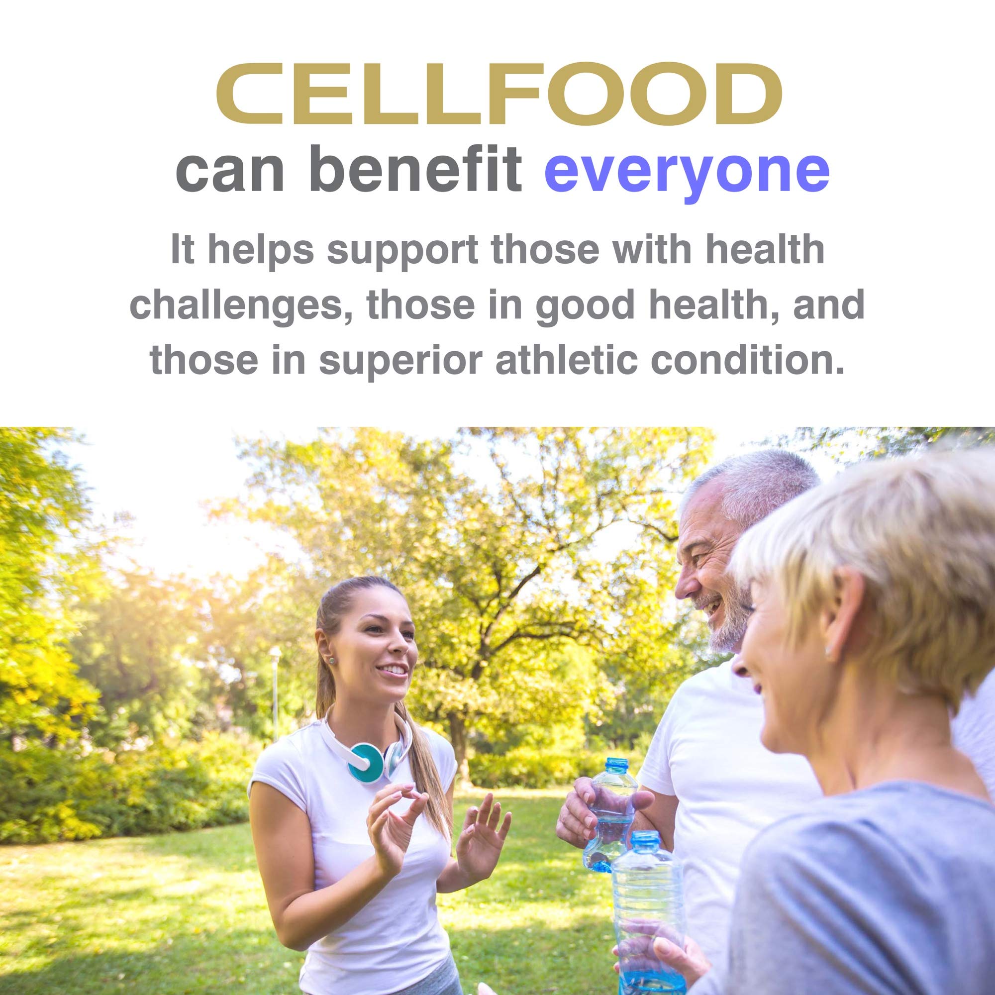 Cellfood Oxygen Boost: dose mesurée, facile à ajouter à eau ou jus.
