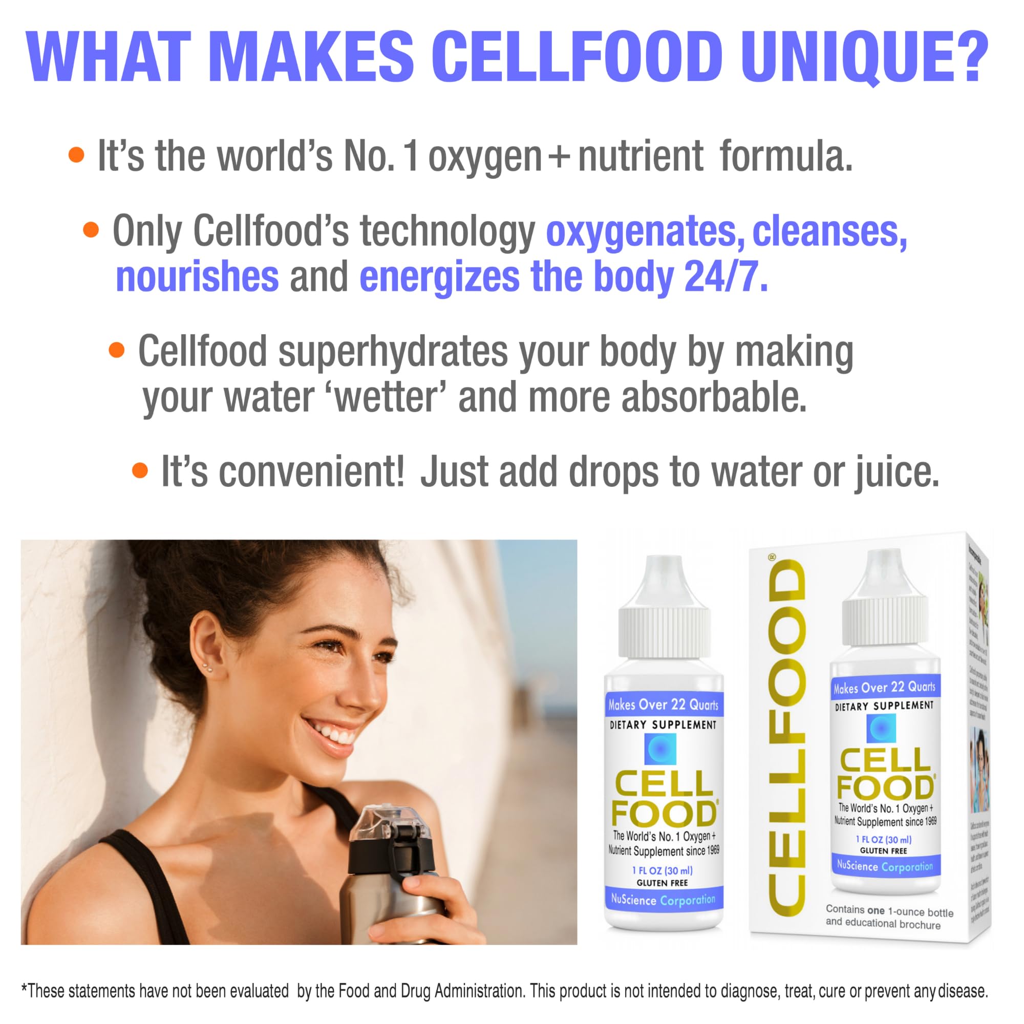 Cellfood Oxygen Boost prêt pour voyage en altitude et soutien potentiel.
