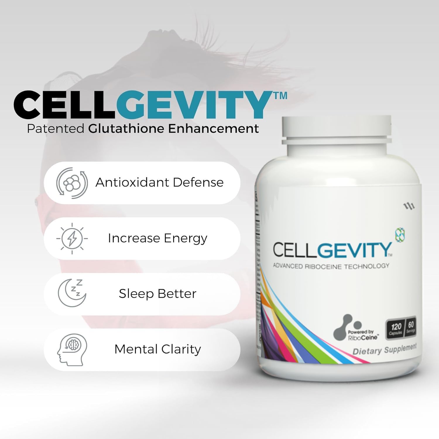 Cellgevity: boîte de dosage, pratique pour doser facilement votre apport quotidien.
