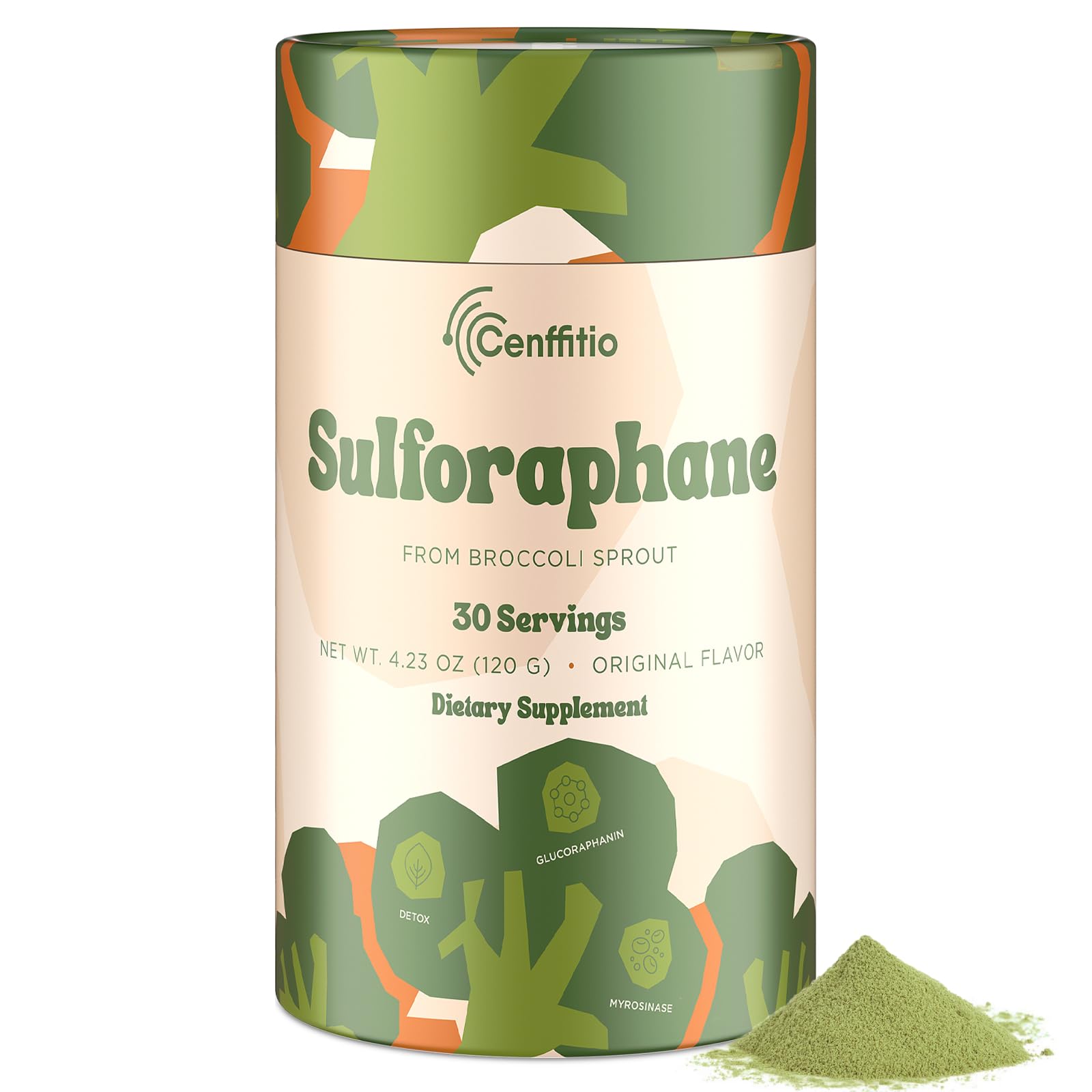 Cenffitio Sulforaphane en poudre de brocoli, soutien antioxydant potentiel