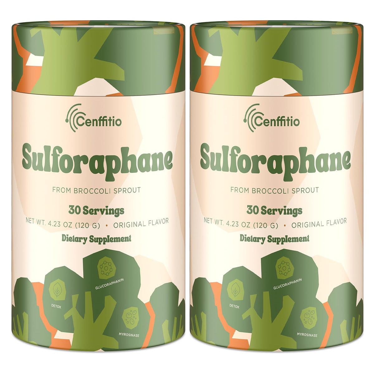 Cenffitio Sulforaphane: poudre-pousses-brocoli pour un potentiel antioxydant amélioré.