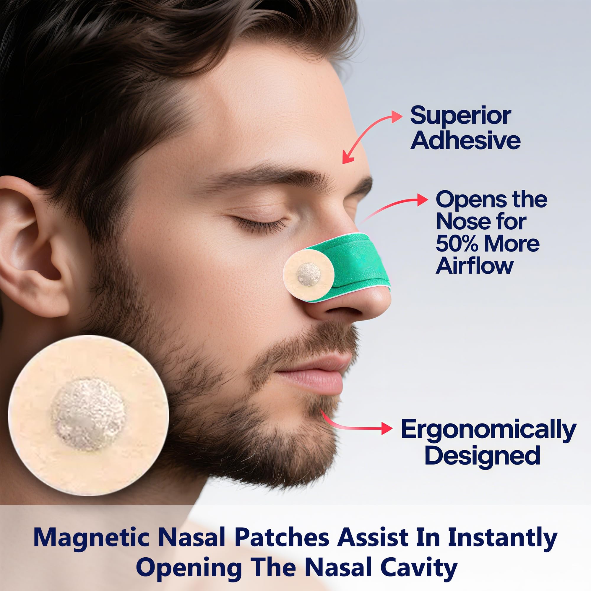 Cenlomat patch nasal: 60 onglets recharge pour respiration fluide au quotidien.