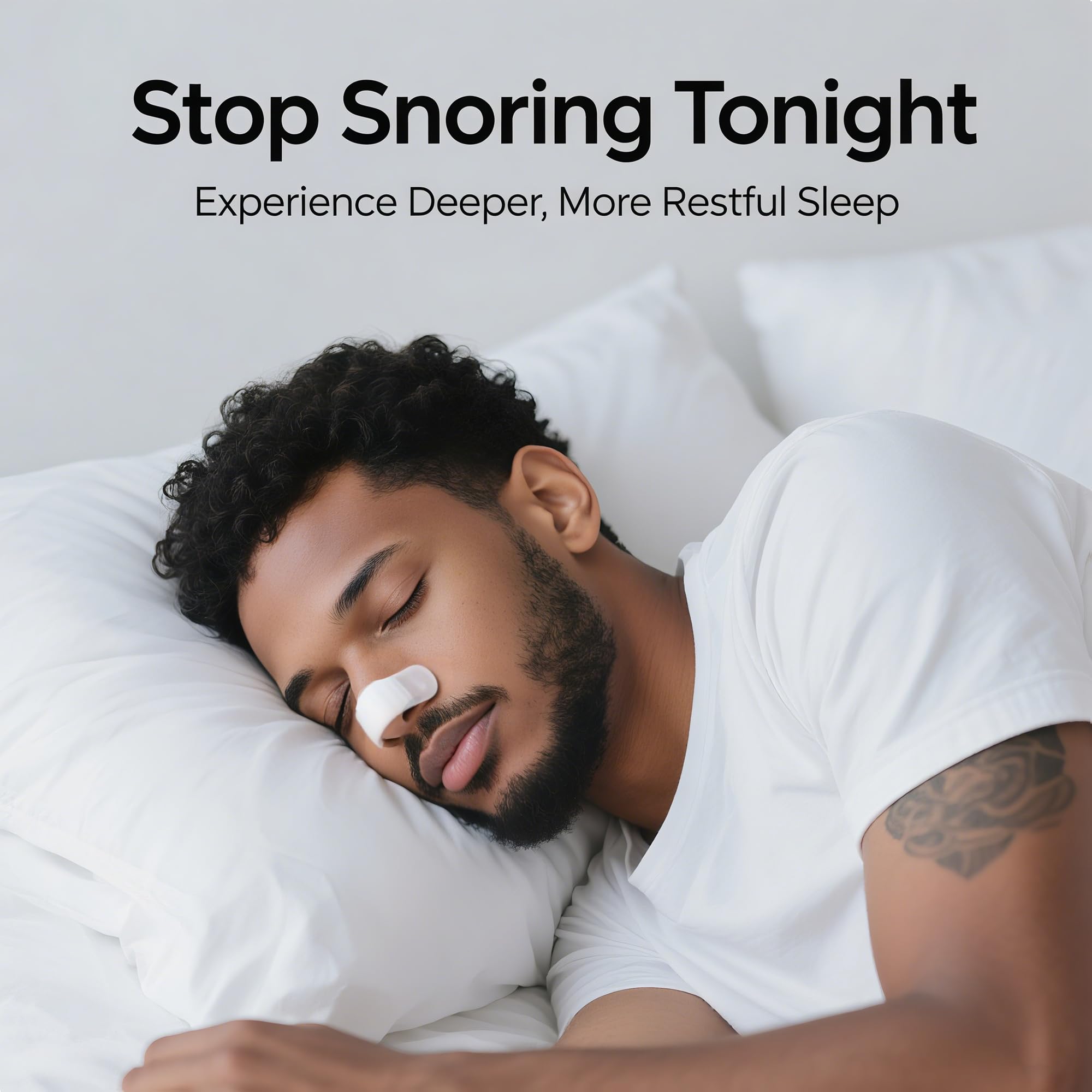 Patch nasal Cenlomat: adhésif médical doux pour un port prolongé sans irritation.