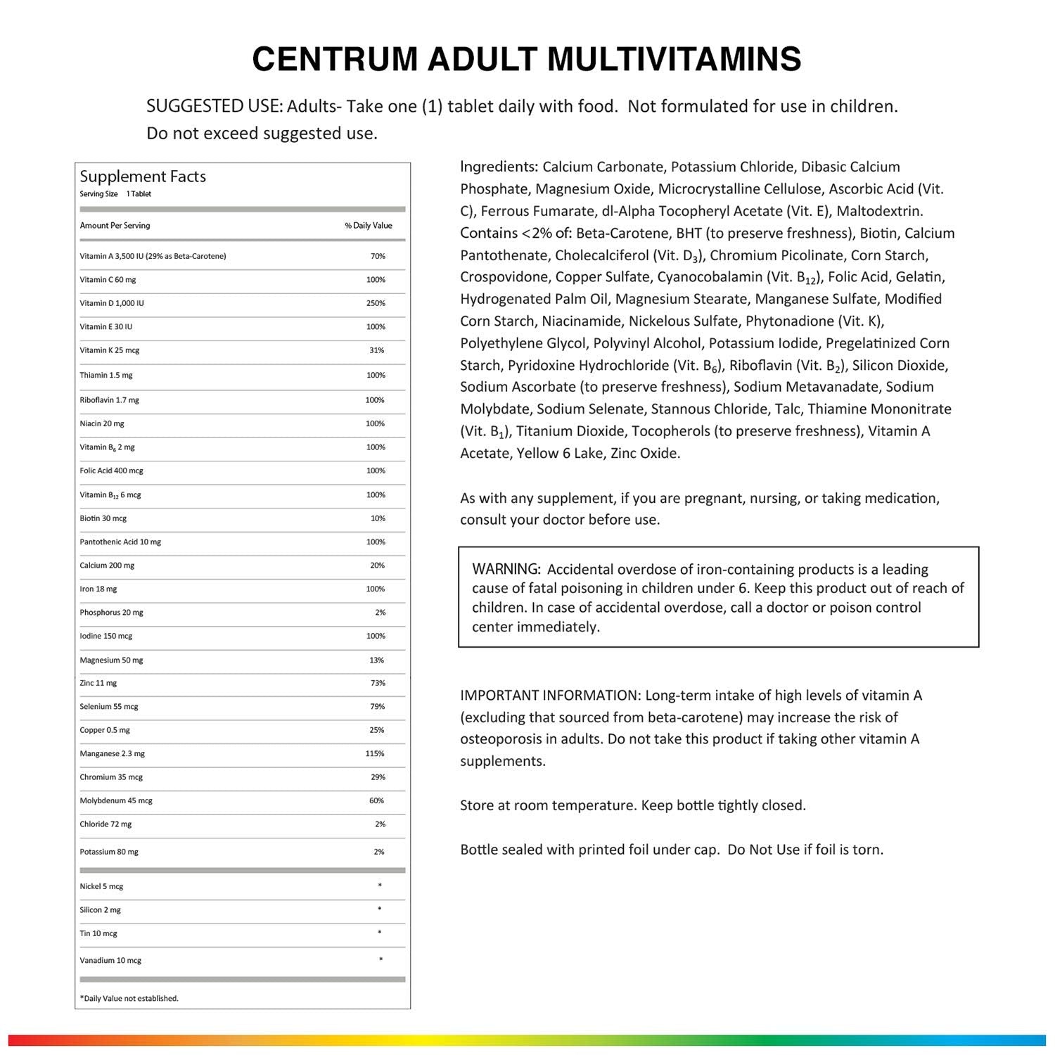 Centrum, vitamines B et D3 pour le métabolisme quotidien