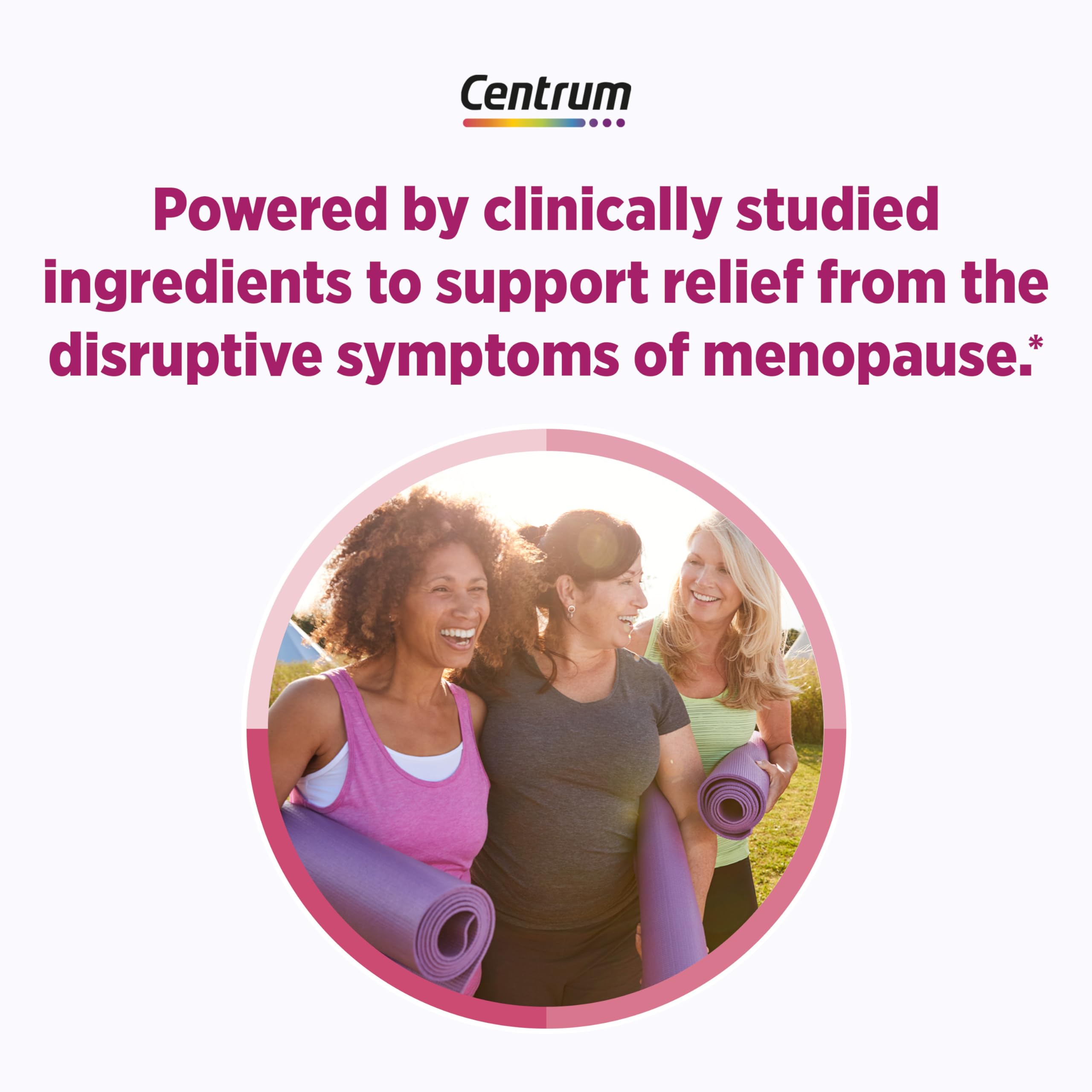 Version végétarienne compatible Centrum Complete Multivitamine, choix inclusif.