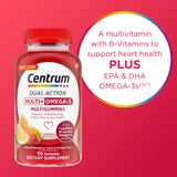 Étiquette sans arômes artificiels sur Centrum MultiGummies.