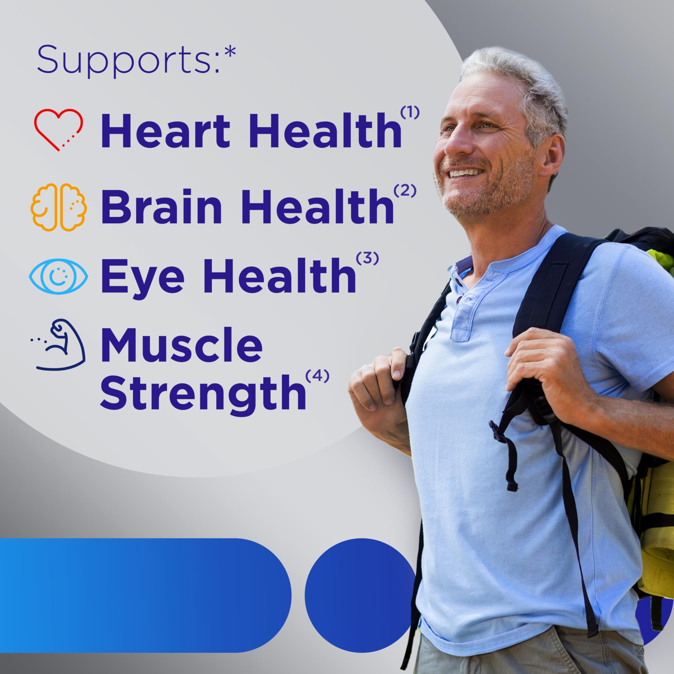 Centrum MultiGummies Hommes 50+ – gummies fruités faciles à prendre.