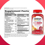 Sans gluten, Centrum MultiGummies convient aux régimes sans gluten.
