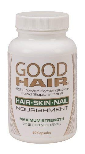 Century Systems Bon Cheveux: bouteille de gélules, soutien potentiel pour cheveux et ongles.