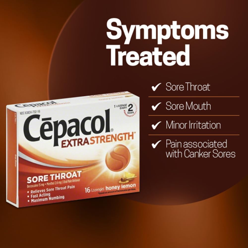 Cepacol goût miel citron, expérience agréable lors de l'utilisation