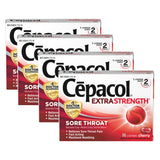 Cepacol pastilles gorge cerise, soulage rapidement la douleur et l'irritation buccale.