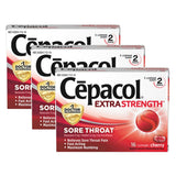 Cepacol pastilles-relief-gorge-forte : soulagement potentiel pour gorge irritée.