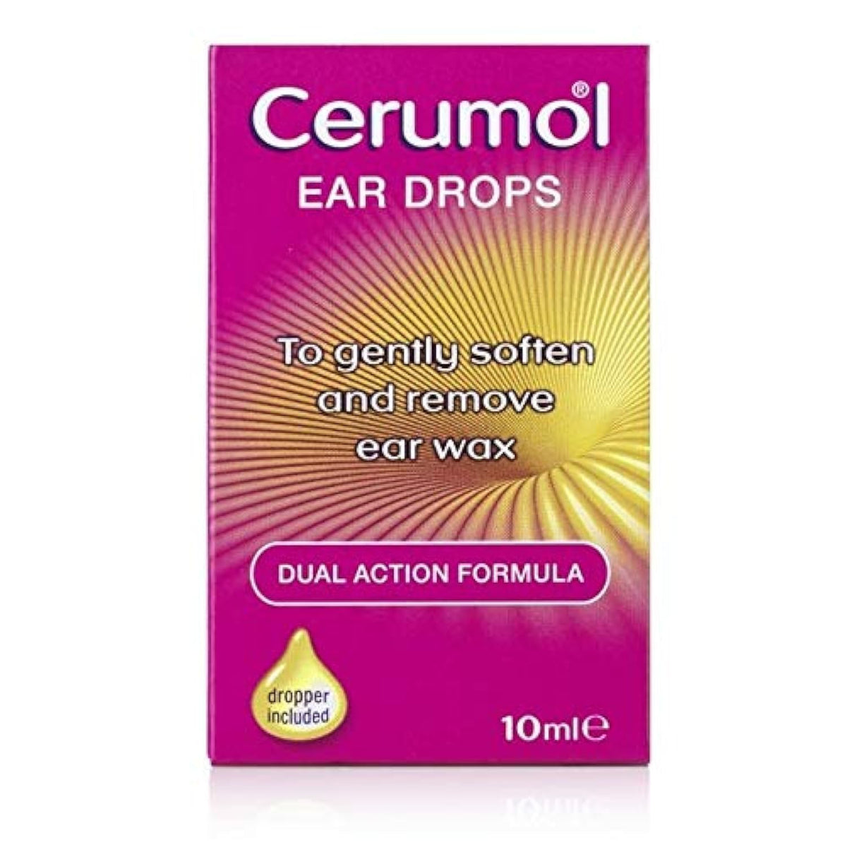 Bouteille Cerumol Double Action 10 ml pour une application précise.