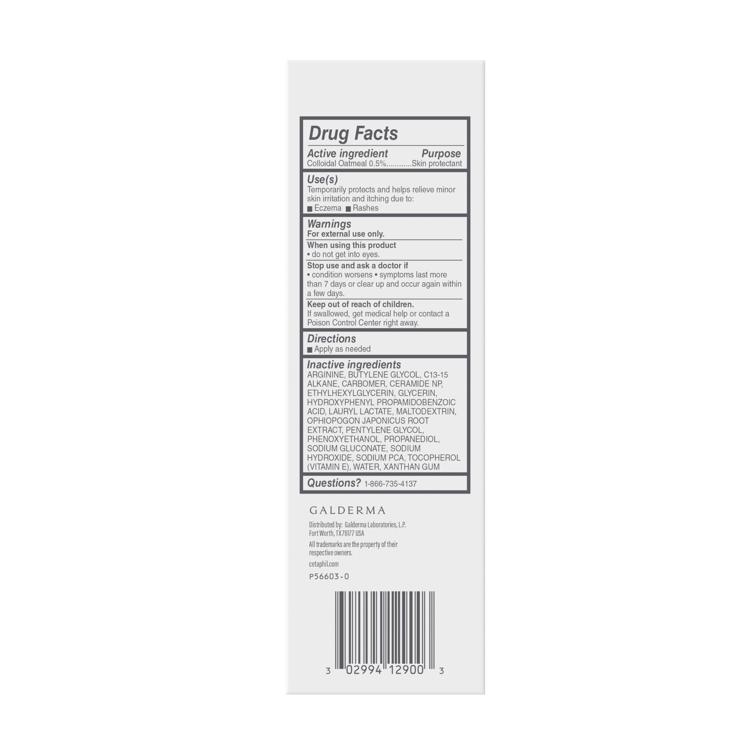 Cetaphil Restoraderm Gel format voyage pratique pour déplacements.